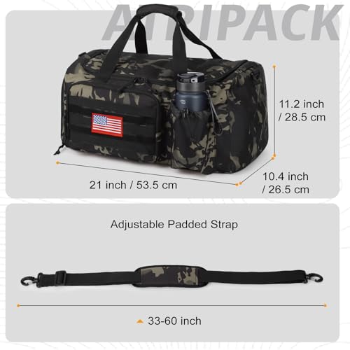 Tactical Gym Bag with Wet Pocket