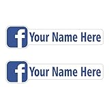 AZ House of Graphics Custom Facebook Stickers 2 Pack