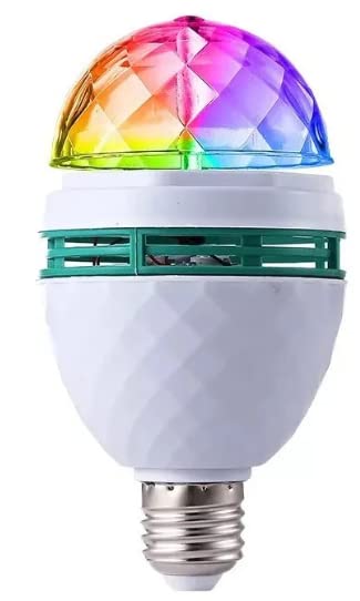 Lâmpada Led Globo Colorida Rotativa Giratória Festa Boate + Soquete PREMIUM, GOLLATE(‎ILU.20645)