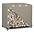 Easy-Going 4 Feet Outdoor Log Rack Cover Waterproof Weatherproof Firewood Cover with Openable Front Flap (Cover Only, Rack not Included)