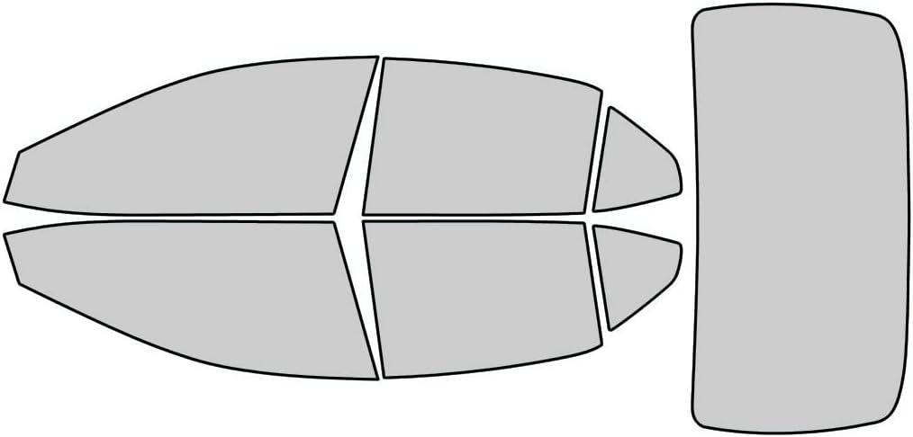 Rvinyl Window Tint Kit Compatible with Toyota Camry 2018-2024 - Black 35% - Single Ply No Bubble Film - Do it Yourself Vehicle Complete Precut Kit