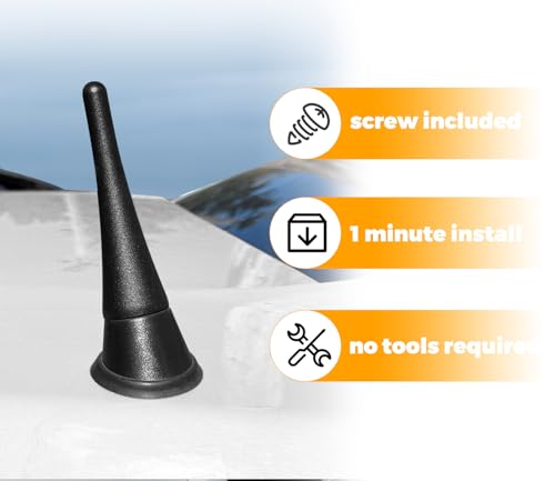 Image of Antennas for Ford Mustang (2010-2014) 3.8 Inch Rubber Antenna Replacement Car Wash-Proof Radio Antenna Truck Antenna Ford Mustang Accessories