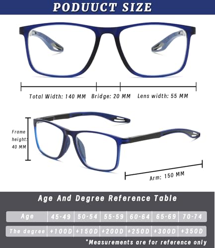 Image of TR90 Progressive Photochromic Blue Light Reading Glasses,Cheaters Readers | Ultralight Sports Style, Adjustable hinges, Photochromic Progressive, UV400, Indoor Outdoor Reading, Computer Work Daily Use
