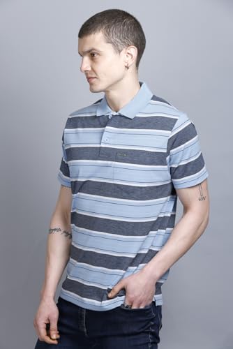 Image of GODFREY Half Cotton Polo T Shirt for Man with Pocket - Regular Fit Mens Collar Tshirt