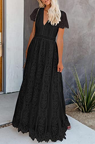 PRETTYGARDEN-Womens-Floral-Lace-Maxi-Dress-2023-Short-Sleeve-V-Neck-Bridesmaid-Wedding-Evening-Party-Dresses