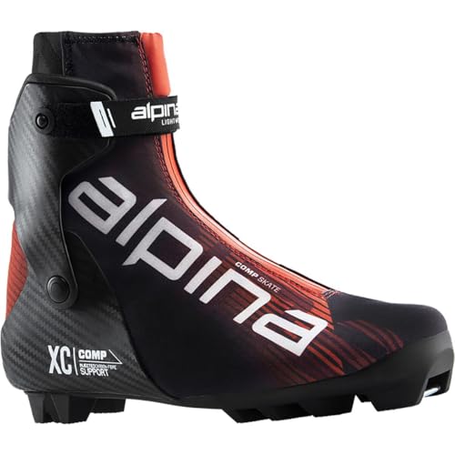 Alpina Comp Skate Boot - 2024, Black/Red, 40.0