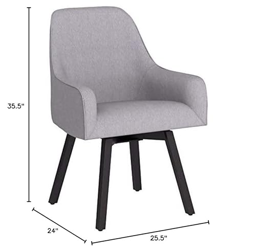 Studio Designs Home, Heather Gray Studio Designs 70147 Spire Swivel Task Chair, 25.5" W X 24" D X 35.5" H #TOP2