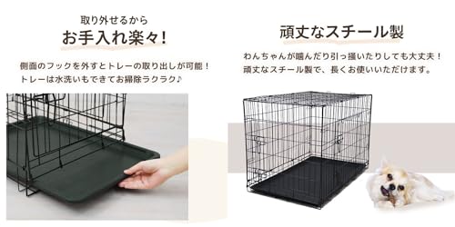 WEIMALL 犬用 ペットケージ 折りたたみ 大型犬 用 XXLサイズ 108×68×75.5cm の商品画像 5