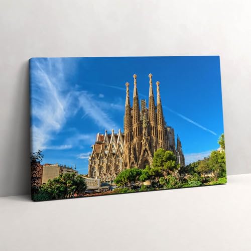 Murale d'art Sagrada Família tableau 60x40 habillage mur vide