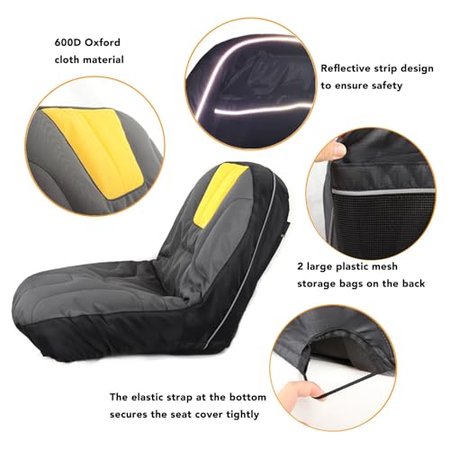 Rasenmäher-Sitzbezug, Sitz-Ersatzteile, Rasenmäher-Sitzkissen, Kompatibel mit den Meisten Traktor-Sitzbezügen, Hoher Oxford-Stoff mit Komfort