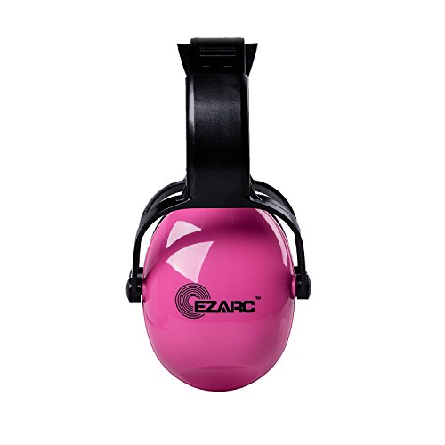[EZARC] 防音イヤーマフ 遮音値 SNR30dB 耳当てプロテクター 折りたたみ型 子供用 学生用 睡眠･勉強・聴覚過敏緩めなど様々な用途に 騒音対策(ピンク)