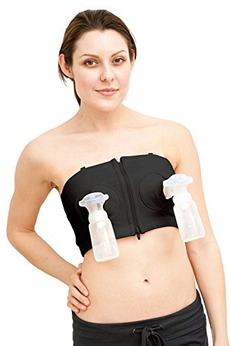 Image of Simple Wishes Signature Hands Free Pumping Bra, Patented, Black, X-Small/Large