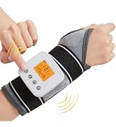 AOBOCO Cordless Wrist Heating Pad with Heat and Vibration - Heating Wrist Wrap Massager for Carpa...