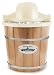 Elite Gourmet EIM-924L Old Fashioned Vintage Appalachian Wood Bucket Electric Maker Machine with Leak-Proof Liner, Uses Rock Salt Churns Ice Cream in Minutes, 4 Quart, Pine
