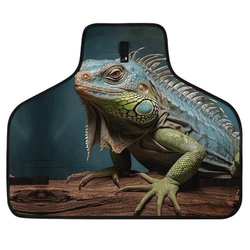 Delantal de trabajo con 8 bolsillos y diseño Green Animals miniatura 1