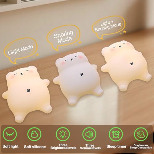 Lámpara nocturna silicona recargable para niños miniatura 5