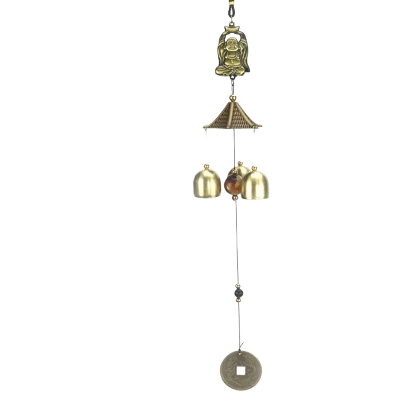 Wind Chimes 1PC Metal Bronze Wind Bell Hanging Doorbell(Color01)