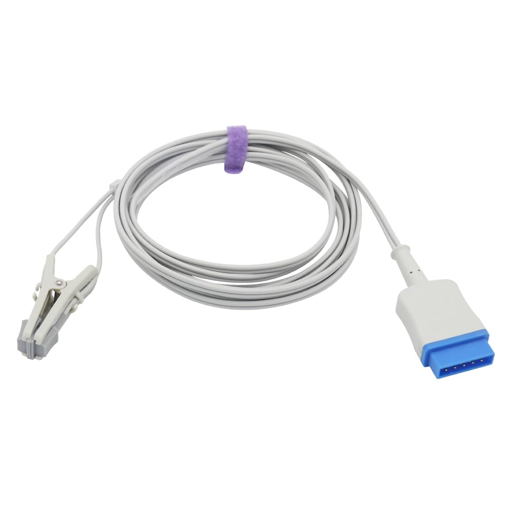 Sino-k Compatible GE-Datex Ohmeda reutilizable Spo2 sensor animal oreja lengua clip tecnología Nellcor 10 pies 11 pines conector aprobado por la FDA/CE
