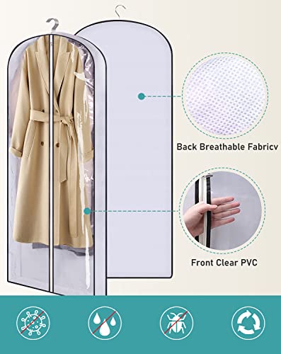 SLEEPING-LAMB-60-Long-Hanging-Garment-Bags-for-Closet-Storage-Gusseted-Clear-Dress-Bag-for-Clothes-Gowns-Coats-Suits-5-Packs