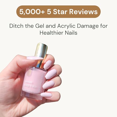 beautygarde smooth rocket ridge filler - 05 oz nail hardener and strengthening growth treatment vegan amp free of harmful chemical builder gel for nails resurfaces nail ridges promotes nail growth