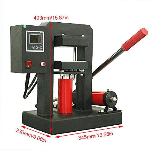 Máquina de Prensa de Calor Hidráulica Manual con Placa Dual 4.72" x 4.72" miniatura 4