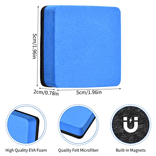 12 Whiteboard Eraser,Magnetische Whiteboardlöscher,Whiteboard-Radierer Magnetischer,Mini Whiteboard Radierer Schwamm,Whiteboard Schwamm Magnetisch