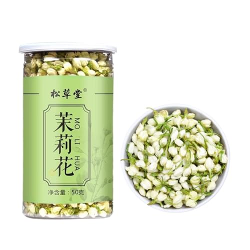 Té De Hierbas Naturales 1,76 Oz Premium Té De Jazmín 50g Flor De Jazmín Capullos De Jazmín Blanco Secos