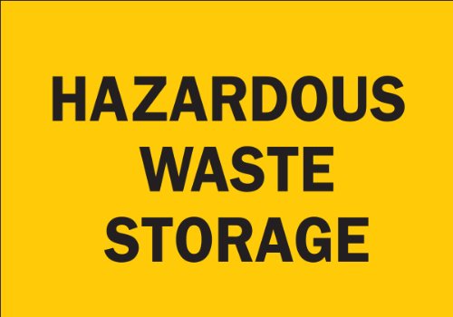 Panneau stockage déchets dangereux alu Brady pour sécuriser vos zones