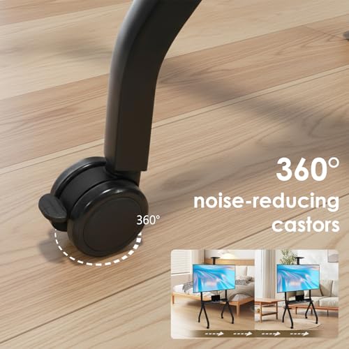 Soporte móvil ajustable para pantallas de 42-75 pulgadas miniatura 3