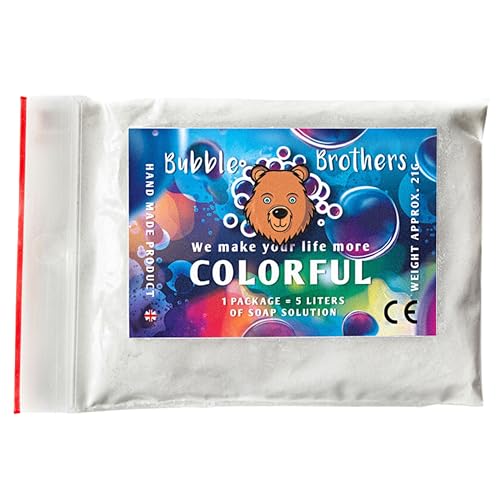 Bubble Brothers Seifenblasenflüssigkeit für Riesenseifenblasen 2 x 5...