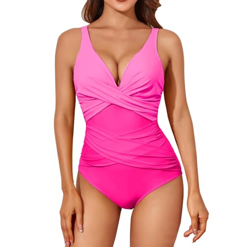 Maillot de bain femme pour la plage au style rétro plissé noir avec short intégré
