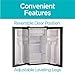 BLACK+DECKER BCRK32B Compact Refrigerator Energy Star Single Door Mini Fridge with Freezer, 3.2 Cubic Feet, Black