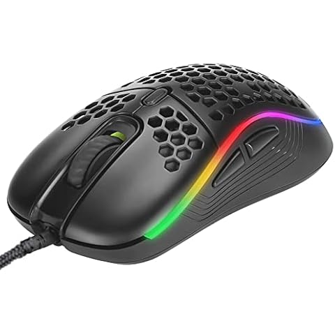 MARVO Wired Gaming Mouse: Honeycomb Shell Programmable Button USB Computer Mouse for Windows PC & Laptop Gamers Cover