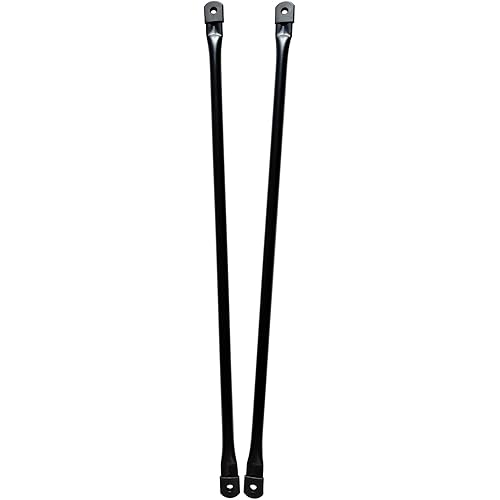 30"/76cm Garden Swing Replacement Bars, Matte Black Metal Round Rods for Hanging Swing Seat to Frame(2PCS/CTN)