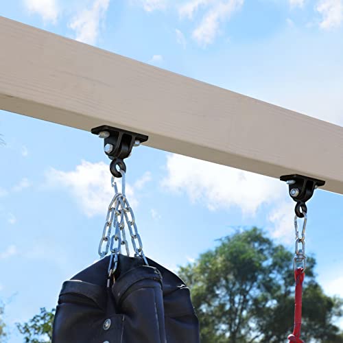 BETOOLL-2400-lb-Capacity-Heavy-Duty-Swing-Hangers-for-Wooden-Sets-Playground-Porch-Indoor-Outdoor-Hanging-Snap-Hooks-Black-of-2