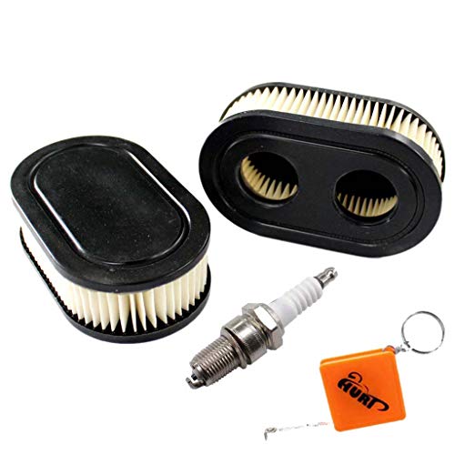Huri Air Filter with Spark Plug for Lawnmower Engines Briggs & Stratton 798452 593260 Oregon 30-168 Rotary 14364