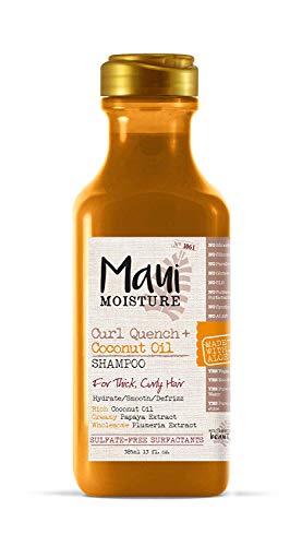 (2 unidades) Maui Curl Quench de humedad aceite de coco Champú X 385 ml cartucho Maui humedad Curl Quench aceite de coco Acondicionador x 385 ml