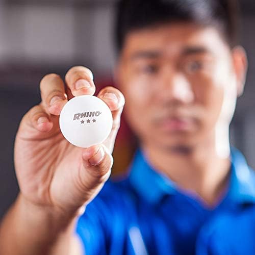 Miniatura 6 de Champion Sports Paquete de pelotas de tenis de mesa de 3 estrellas, grado torneo, blanco, diseño sin costuras de 1.575 pulgadas, 6 pelotas