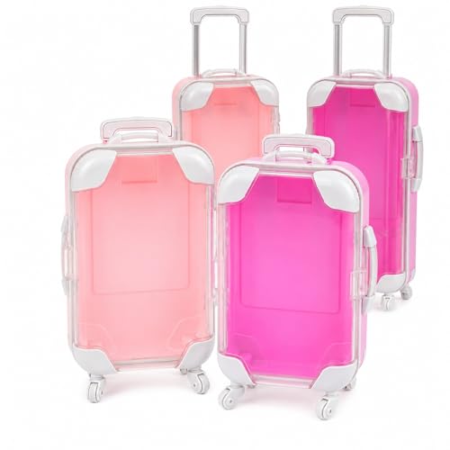 Boîte pour faux cils LUOZZY anti-écrasement : lot de 4 mini valises de rangement maquillage
