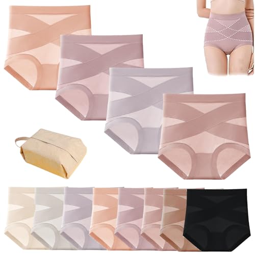 Ciracla Lushybum - Premium Comfort Leakproof Shaping Undies, Women's High Waisted Cotton Tummy Control Panties