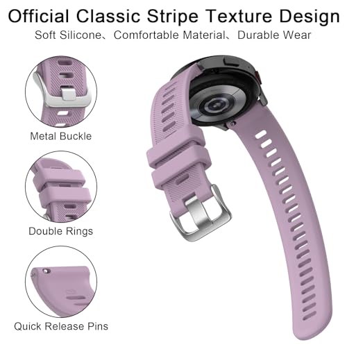 Image of Tobfit Straps Compatible with Garmin Vivoactive 5 /3,Venu Sq /Venu Watch Band for Women Men, 20mm Soft Silicone Sport Strap for Garmin Vivoactive 3 /5, Vivomove HR, Forerunner 245 /645 Music