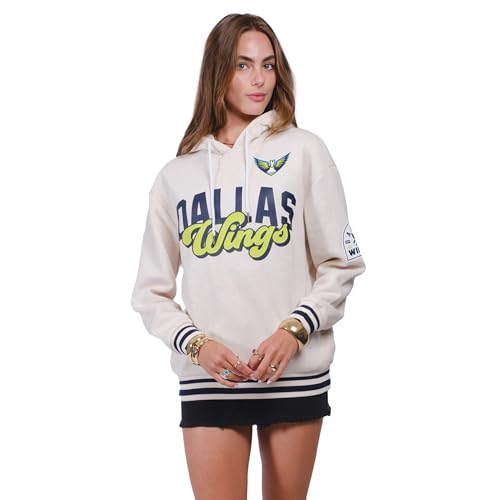Ultra Game Unisex WNBA Official Super Soft Kaleido Hoodie Sweatshirt Dallas Wings Oatmeal Heather Medium