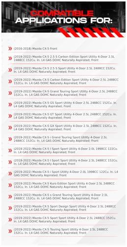 Image of R1 Concepts Front Brake Kit Fits 2016-2018 Mazda CX-5; 2019-2025 Mazda CX-5 Except Turbo| Ceramic Pads, Blank Rotors| Hardware| 11.7 inch Front