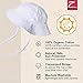 Zutano Bucket Sun Hat for Toddlers and Babies, Cotton Summer Baby Hat with Floppy, Wide Brim, White, 3T