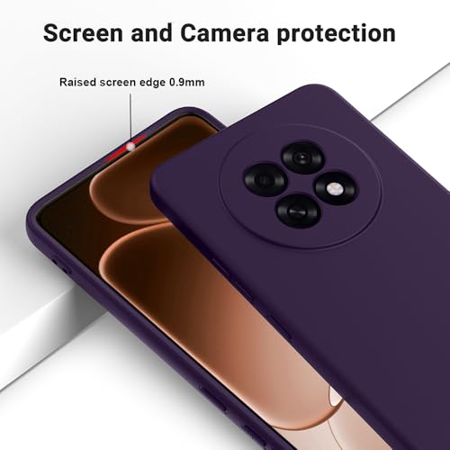 Image of Back Cover for Oppo F31 Pro Plus 5G | Full Camera Protection | Premium Liquid Silicon Case | Flexible Bumper Case for Oppo F31 Pro Plus 5G (Dark Purple)