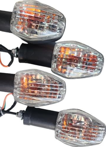 Image of Side, Rear, Front Incandescent Indicator Light for Hero HF Deluxe, Splender iSMART, HF-Deluxe, Glamour (Yellow) (Pack of 4)