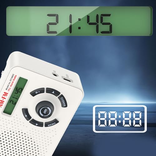 Radio portátil Zopsc AM FM SW con pantalla LED miniatura 7