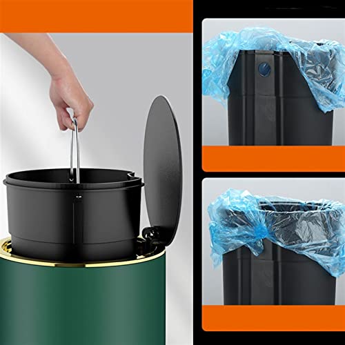 Papelera de acero inoxidable con base sellada para evitar malos olores 5