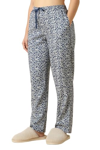 Image of Van Heusen Women's Printed Lounge Pants | Drawstrings & Side Pockets | Ultra Soft Fabric | Relaxed Fit | At home pyjamas | Everyday Comfort | Printed | Style 55306 | Available in Pack of 1 & 2