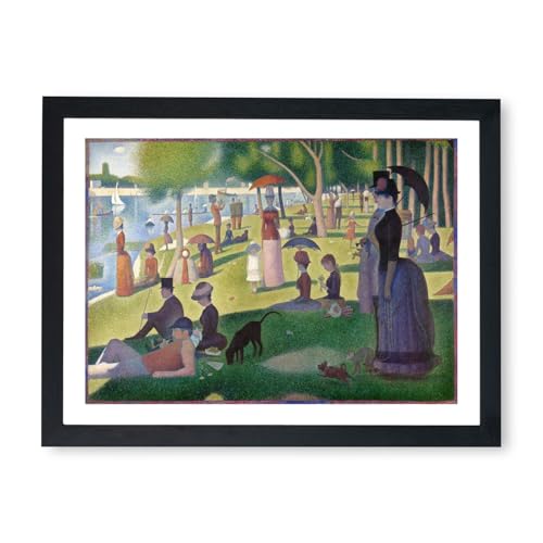 Affiche Grande Jatte de Seurat : grand tableau encadré Spiffing Prints